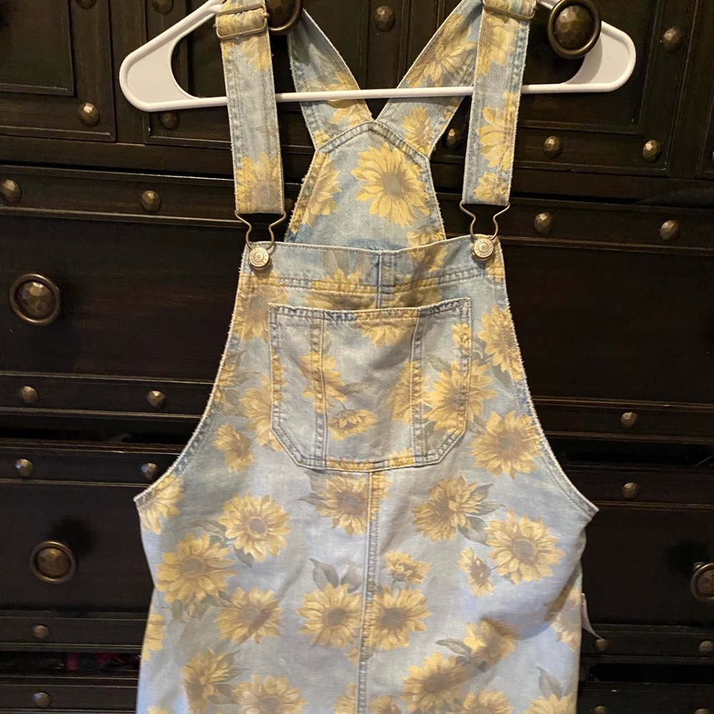 American Eagle denim overall dress NWT